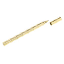 High Quality Brass 0.5mm Chrome Trim Gel Pen Writing Instrument Golden