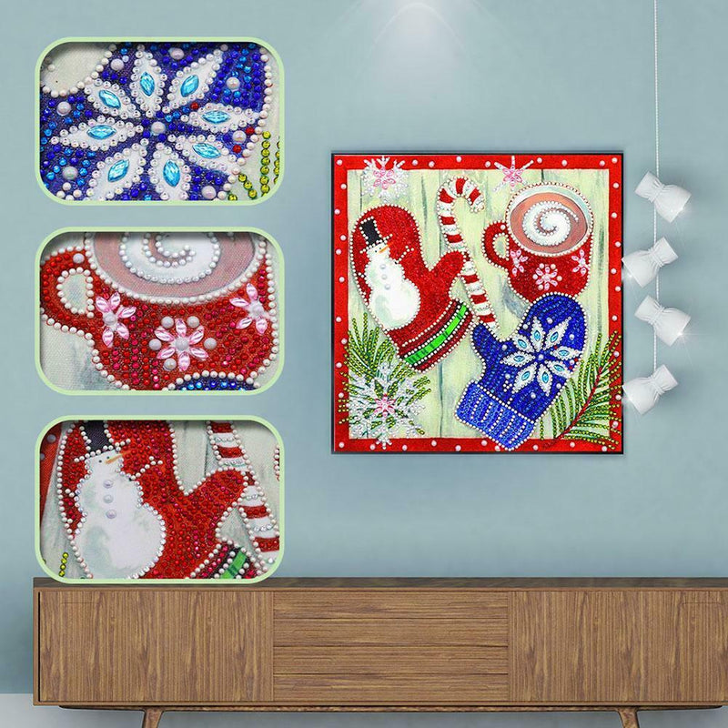 5D DIY Special Shaped Diamond Painting Gloves Cross Stitch Craft Kit Decor