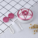 Circle Contact Lens Box Diamond With Mirror Travel Portable Case Stora 3C