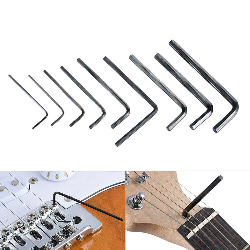 High Quality 9pcs Adjustment Bass Guitar Wrench Set Repair Tool Guitar Bass