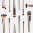 New Women'S Fashion Brushes Champagne Makeup Brushes For Foundation Powder