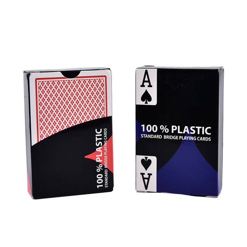 1pc red baccarat texas holdem plastic playing poker cards bridge gameTT