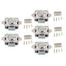 5 Pieces Push Button Drawer Catch Lock Latch for Motorhome Boat Cabinet Door