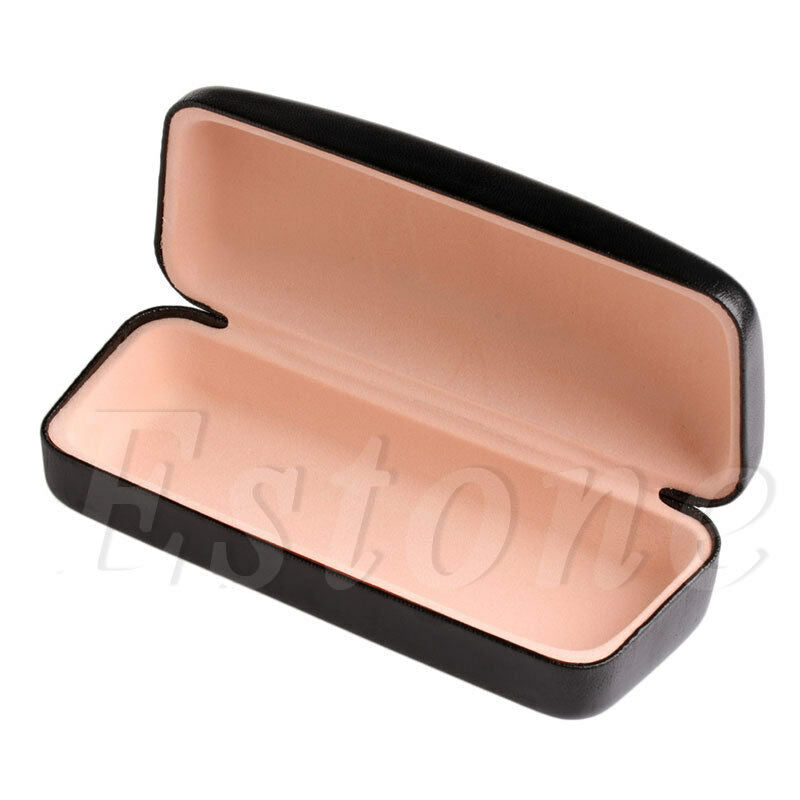 Black Square Eye Glasses Sunglasses Hard Case Box Protector Holder Portable
