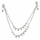 Women Lady Forehead Band Hair Chain Headpiece Rhinestone Teardrop Shape Wed D2M1