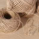 100M/Roll Natural Linen Burlap Twine Hemp Rope Cord String Hessian Decor DIY