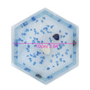 8 Pcs Diy Coaster Silicone Mold, Include 4 Pcs Square, 4 Pcs Hexagon,Bottom U6P3