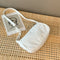 Women Casual Handbag Simple Nylon Daily Female Totes Shoulder Bags (White)