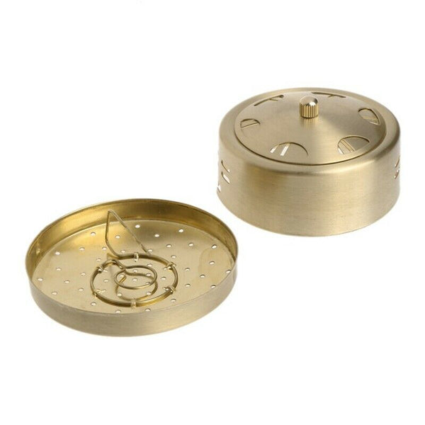 Portable Copper Acupuncture Moxa Box Moxibustion Therapy Moxa Stick Burner  A2W8