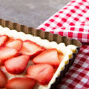 Fluted Tart Pan Mold Rectangle Baking Nonstick Removable Cake Mold Baking TSEAU