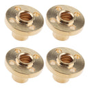 4x Brass T8 Screw Nut Trapezoidal For 8mm T8 Lead Threaded Rod Linear Rail
