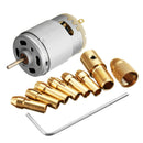 1Pc Dc 12V 500Ma Mirco Motor With 6Pcs 0.5-3.2Mm Drill Collet Electric Pcb
