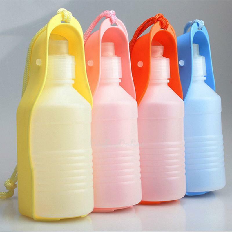 250ml Portable Pet Travel Water Bottle Dispenser Feeder Dog Cat Drinking Tool