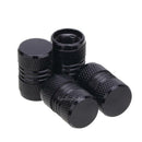 4pcs Aluminum Alloy Auto Car Tire Tyre Wheel Valve Stem Caps Dust Covers Black
