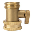 2X(3/4 Inch Garden Hose Water Pipe Connector Brass Valve Faucet Taps Splitt