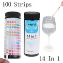 100Strips 14in1 Swimming Pool Spa Water Test Strips Nitrate Nitrite PH Hardness-