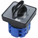 LW28-20 Ui 380V 5 Positions 16 Terminals Changeover Cam Switch Black+Blue L7H8