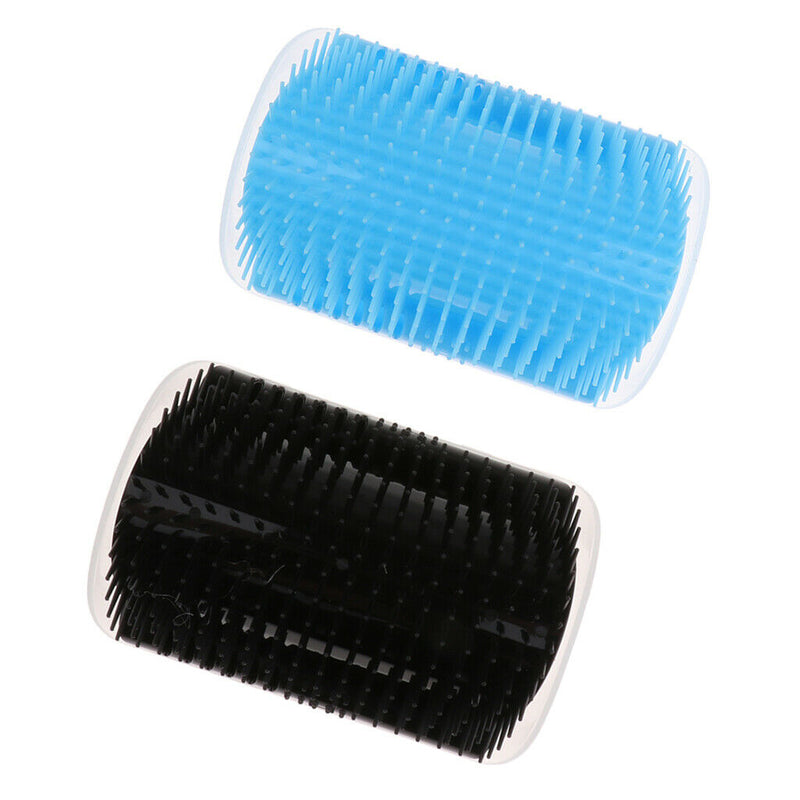2X Cat Self Groomer Brush with Catnip-Wall Corner Massage Machine -Helps Prevent