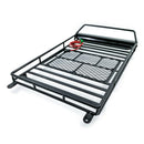 Metal Roof Rack Luggage Carrier with 36 LED Spotlight Bar for 1/10 RC Car T