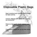 MagiDeal 100Pcs Disposable  Machine Bag Covers,  Supply, Black