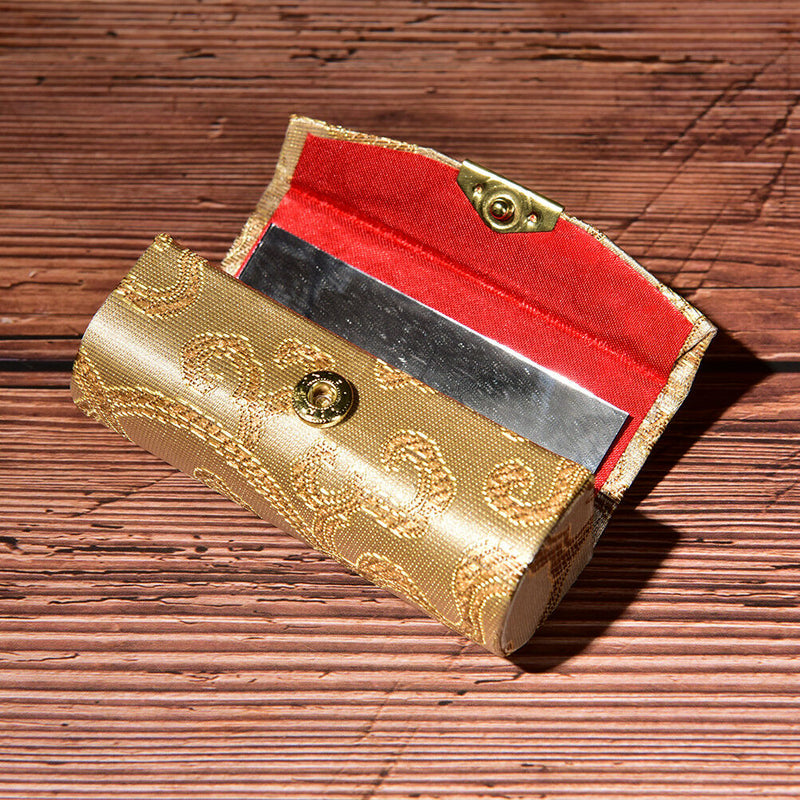 Fashion 9*3.5cm Lipstick Case Holder With Mirror Inside&Snap-On Closu BNAUFS Ew