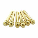 Metal Acoustic Guitar Bridge Pins 6pcs Brass Guitar Strings Fixed Cone Stri