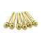 Metal Acoustic Guitar Bridge Pins 6pcs Brass Guitar Strings Fixed Cone Stri