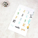 Baby blanket bedding photo background monthly growth number photography props ME