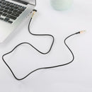 1m 3.5mm Jack Audio Cable Adapter Male To Male 90 Degree Right Angle Pro U0H2