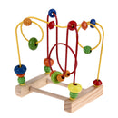 Wooden Toys Baby Math Toys Colorful Mini Around Beads Wire Maze Educational