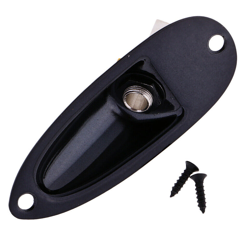 1 Set Black Boat Socket Guitar Jack Socket Output