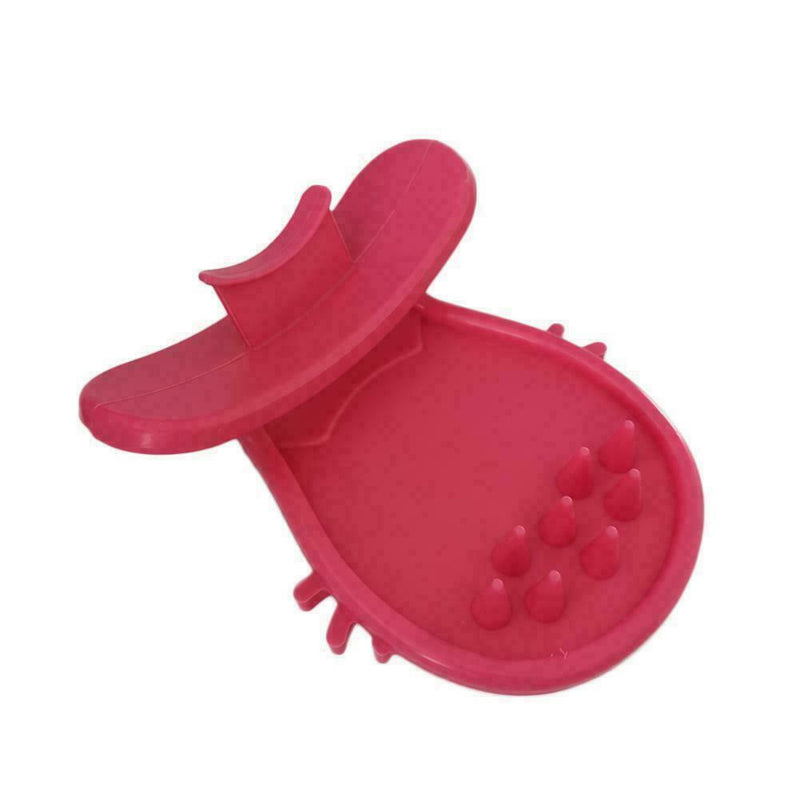 1* Pet Bath Glove Brush Dog Cat Hair Comb Rubber Hair Grooming Massage O2Z7