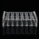 24 Holes Test Tube Rack Testing Tubes Holder Storage Safe Plastic Lab Supplies