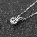 Fahion Women Geometric Zircon Pendant Charm Clavicle Chain Necklace Jewelry