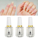 15ml Nail Art Hardener Vitamin Super Transparent Top Coat Polish Coat Cover A+