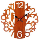 Create Design 30Cm Tree Shape Mute Wall Clocks Home Decor Modern Novelty Wo