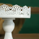 Sweetgo Mini Macaroon Stand 15X15.5Cm White Metal Stand Up Candle Holder Ca