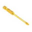 10x 4mm Hex Shank Crossed Spear Head Drill Bit for Glass Tile Mirror Ceramic