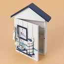 Mediterranean House Key Storage Holder Case Wall Mounted Wooden Storage Box