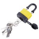 4pcs 40mm Waterproof Keyed Alike Lock Laminated Padlock Pad Same Key Gate D