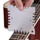 2Pcs Guitar Fingerboard Fretboard Measuring Profession Tool Set Stainle QZZ