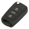 Replacement 3 Button Keyless Entry Remote Control Folding Flip Car Key Fob