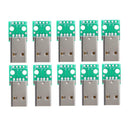 10pcs Type A USB Male to DIP 2.54mm PCB Board Power Supply Adapter Module
