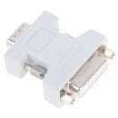White DVI-D Female Analog (24+1) to 15-pin VGA Male Connector Adapter dual OZ