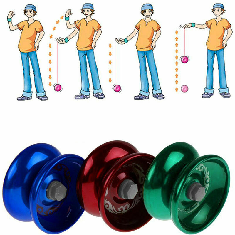 Aluminum Design fessional YoYo Ball Bearing String Alloy Trick Kids P5E2