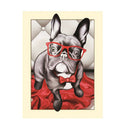 Puppy Wear Glasses Dog DIY 5D Diamond Painting Embroidery Cross Stitch Kits
