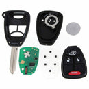 4BTN Uncut Remote Keyless Entry Combo Transmitter Key Fob For Chrysler Dodg