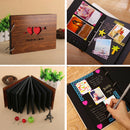 Wooden DIY Scrapbook Photo Album Refills Anniversary Gift Forever Love 8 Inch