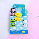 10pcs/pack Animal Farm Fruit Fork Mini Cartoon Children Snack Cake Dessert  S6S1