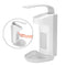 Elbow Press Soap Dispenser for Home Hotel Restaurant Shopping Mall
